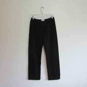 Agnes b. Black Knit Career Business Wide Leg XS Pants/Slacks